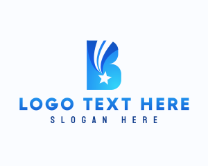 Production - Star Business Letter B logo design