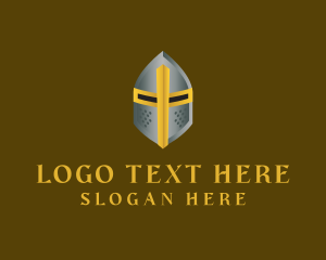 Video Game - Medieval Knight Templar logo design