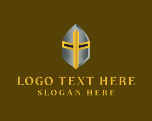 Character - Medieval Knight Templar logo design