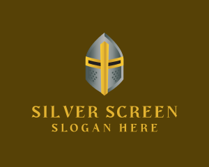 Game Streaming - Medieval Knight Templar logo design