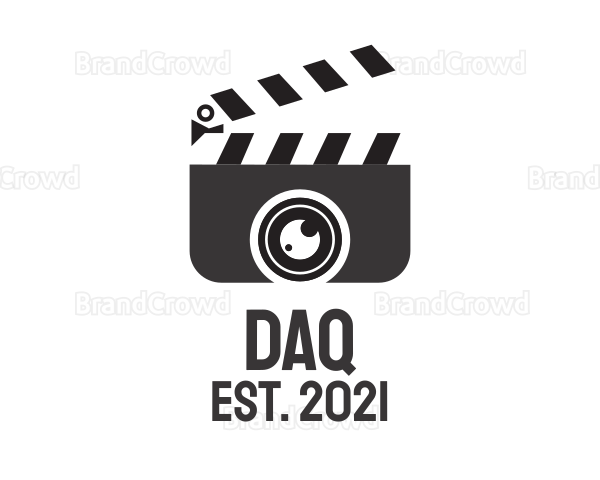 Media Clapperboard Camera Logo