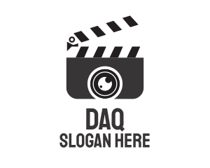 Media Clapperboard Camera Logo