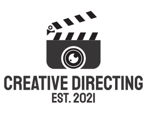 Directing - Media Clapperboard Camera logo design