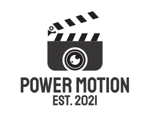 Action - Media Clapperboard Camera logo design