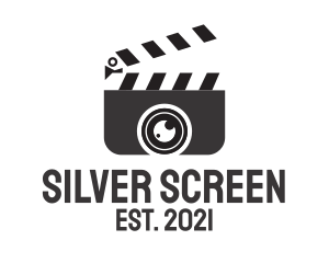 Movie Production - Media Clapperboard Camera logo design