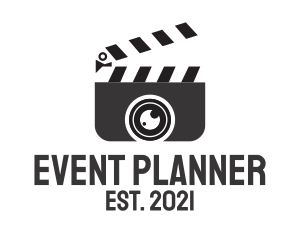 Director - Media Clapperboard Camera logo design