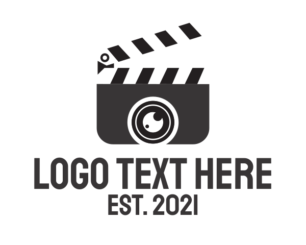 Production - Media Clapperboard Camera logo design