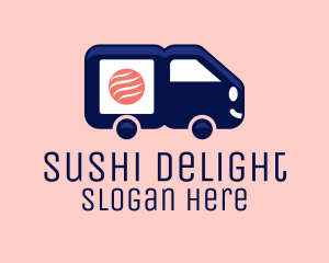 Sushi Delivery Van logo design