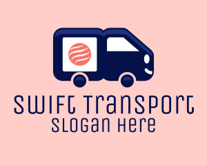 Transporter - Sushi Delivery Van logo design