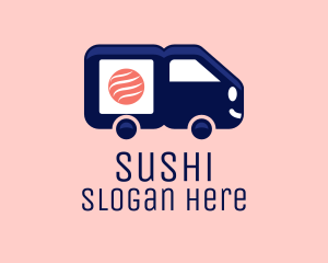 Sushi Delivery Van logo design