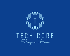 Geometric Star Software App logo design