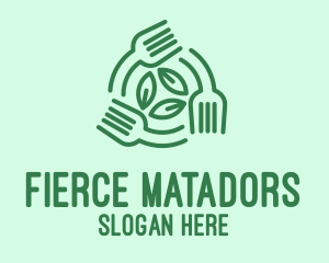 Healthy Salad Fork Food logo design