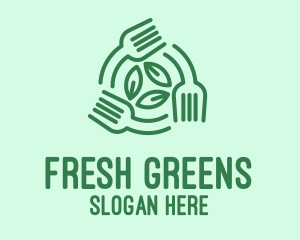 Salad - Healthy Salad Fork Food logo design