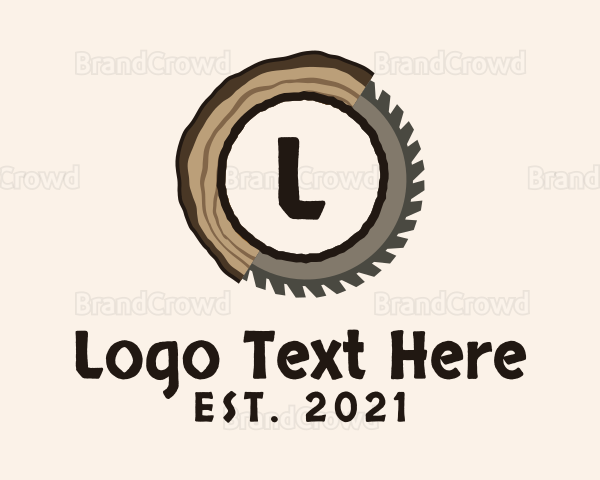 wood saw logo