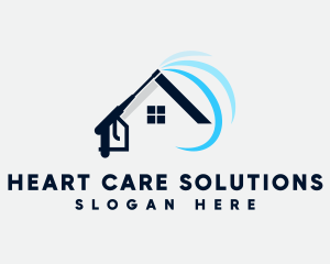 Pressure Washer House Care logo design