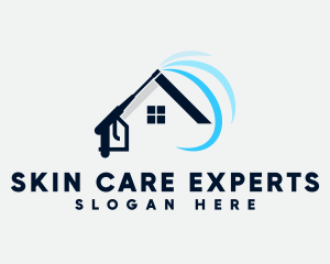 Pressure Washer House Care logo design