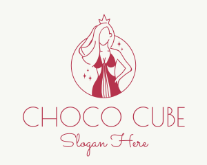 Store - Pink Pageant Queen logo design