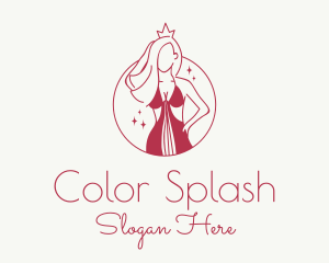 Dye - Pink Pageant Queen logo design