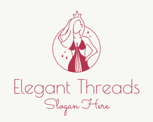 Womenswear - Pink Pageant Queen logo design