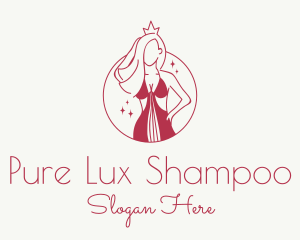 Shampoo - Pink Pageant Queen logo design