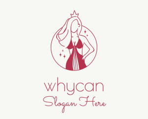 Womenswear - Pink Pageant Queen logo design