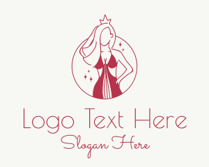 Womenswear - Pink Pageant Queen logo design