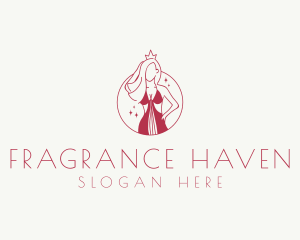 Pink Pageant Queen  logo design