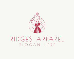 Pink Pageant Queen  logo design