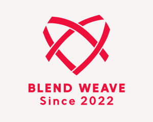 Heart Weave Textile  logo design
