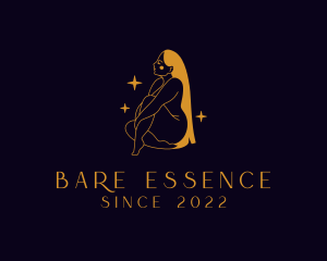 Naked - Luxury Naked Woman logo design