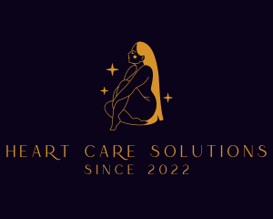 Luxury Naked Woman logo design