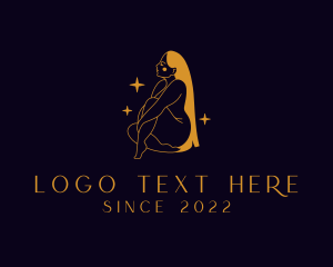 Adult - Luxury Naked Woman logo design