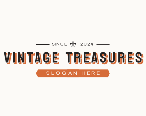 Vintage Hipster Boutique logo design