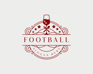 Restaurant Wine Cocktail Logo