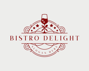 Restaurant Wine Cocktail logo design