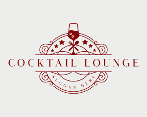 Restaurant Wine Cocktail logo design