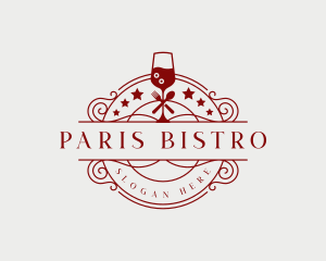 Restaurant Wine Cocktail logo design