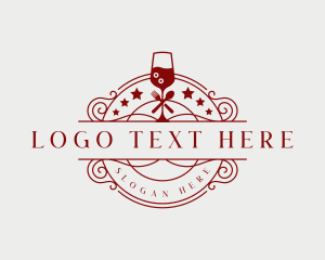 Elegant - Restaurant Wine Cocktail logo design