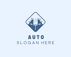 Cleaning Squeegee Auto Wash logo design