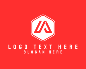 Esports - Tech Gaming Hexagon Letter A logo design