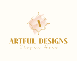 Natural Beauty Makeup Craft logo design