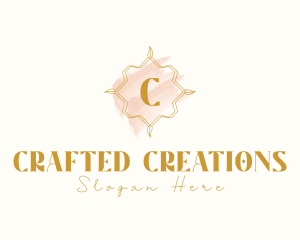 Natural Beauty Makeup Craft logo design