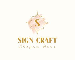 Natural Beauty Makeup Craft logo design