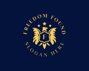 Independence - Military Eagle Shield logo design