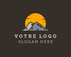 Camping - Sun Mountain Hills logo design