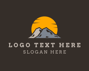 Sun - Sun Mountain Hills logo design