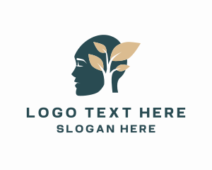 Organic - Eco Human Mental Wellness logo design