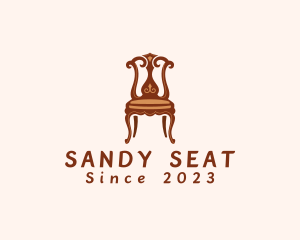 Ornate Wooden Chair logo design