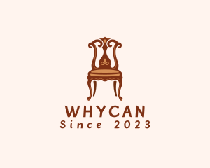 Seat - Ornate Wooden Chair logo design