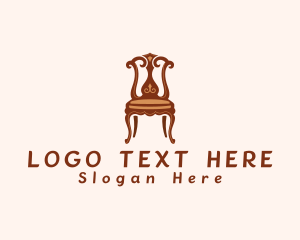 Ornate Wooden Chair Logo